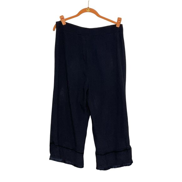 Zac & Rachel Fringe Eyelet Capri Pants Size L - Picture 3 of 8